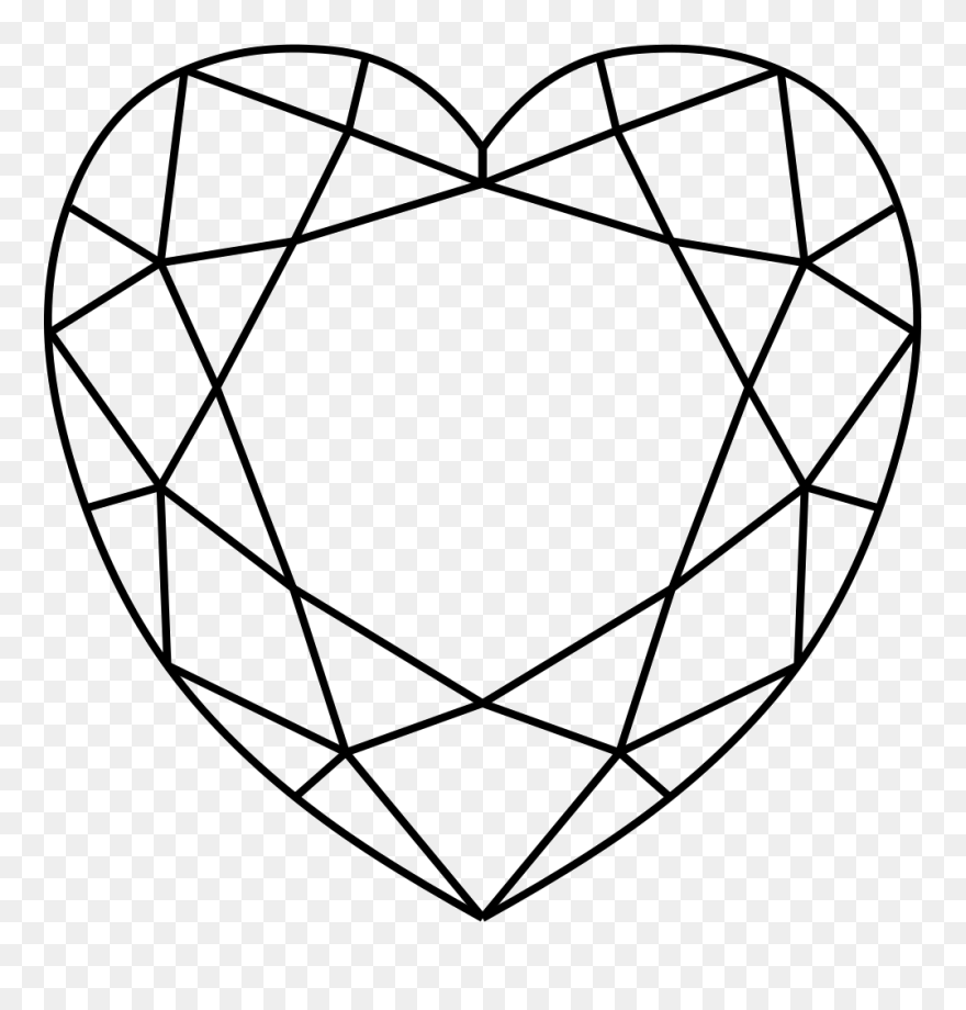 Huge Collection Of "diamond Heart Drawing - Wheel With Spokes Drawing Clipart