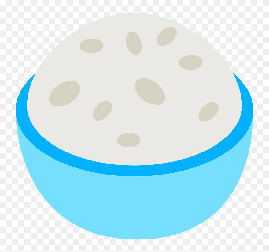 Cooked Rice Emoji Clipart - Comida Arroz Emoji - Png Download