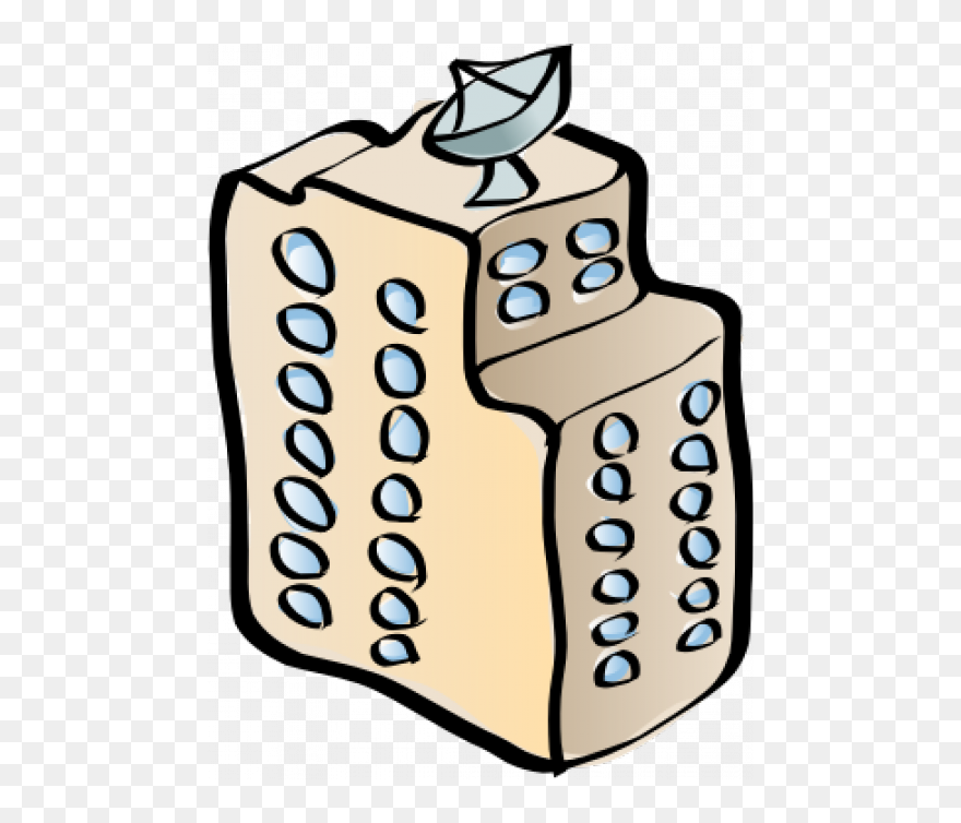 Building Cartoon Drawing - Building Clip Art - Png Download