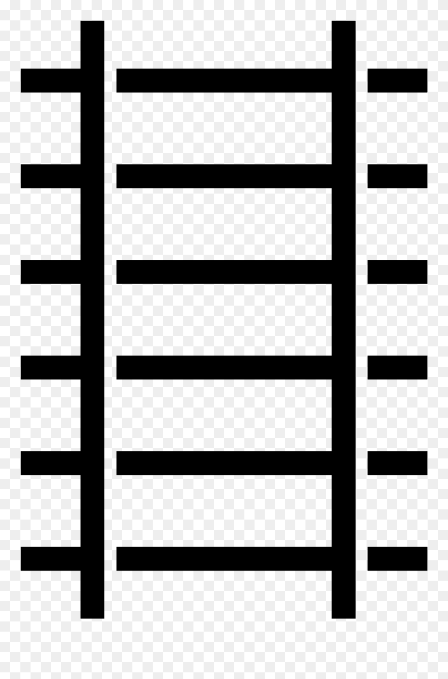 Vector Trains Track - Train Track Png Horizontal Clipart
