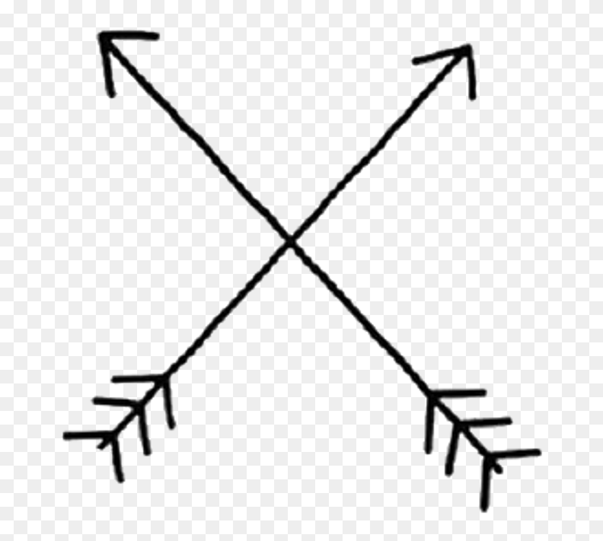Drawn Arrow Aesthetic - Aesthetic Stickers Black And White Clipart