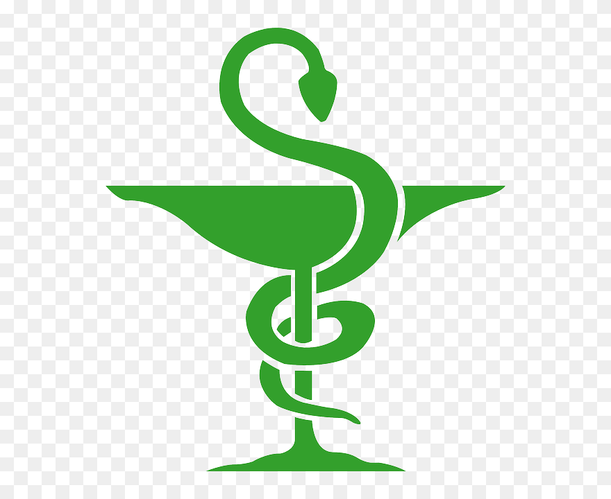 Sign, Snake, Medical, Green - Pharmacy Symbol Clipart