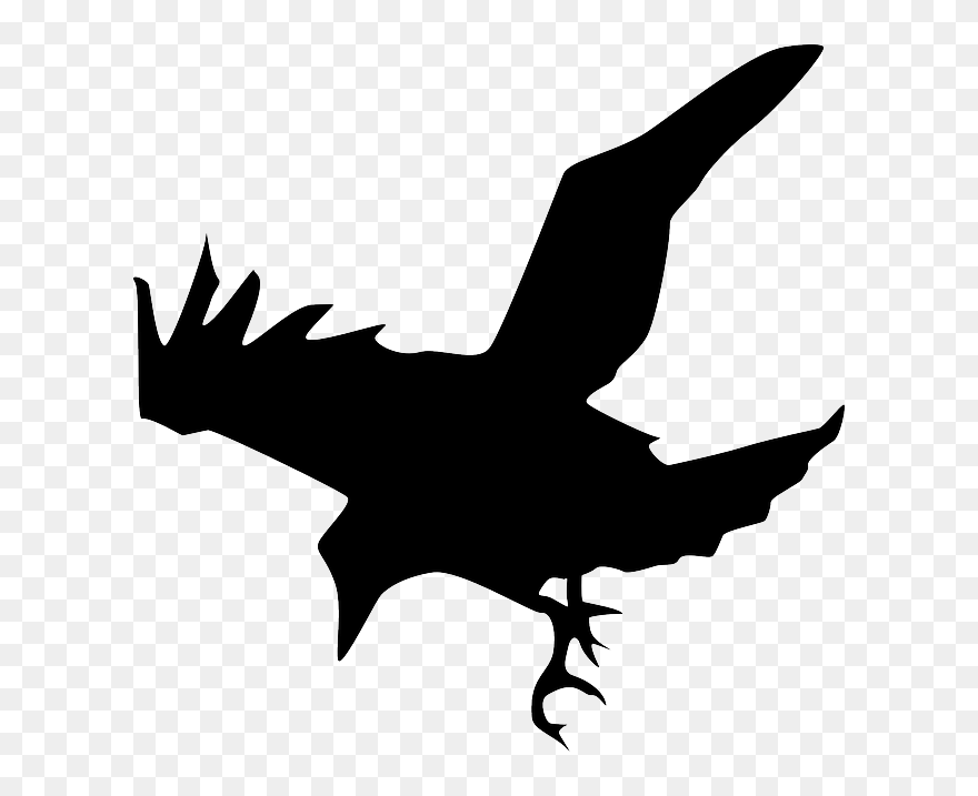 Raven Silhouette Clipart