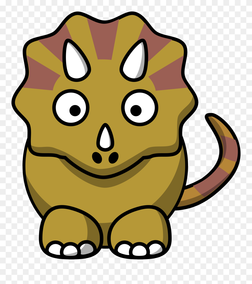 Cartoon Triceratops Clipart