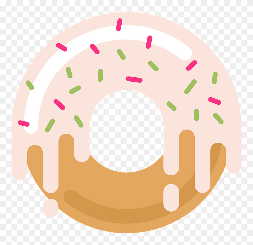 Donut Clipart - Circle - Png Download