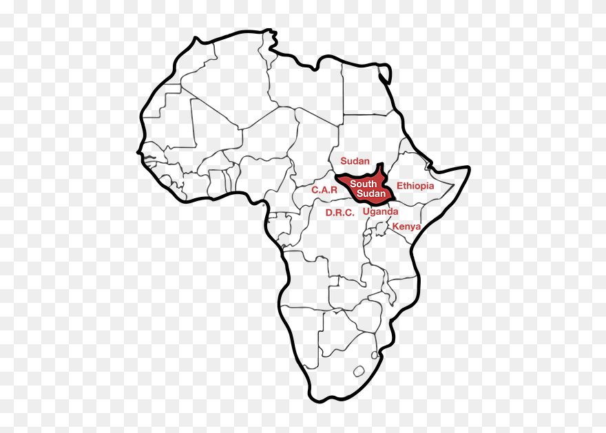 Alaskasudan Where We Work - Africa Map Clipart