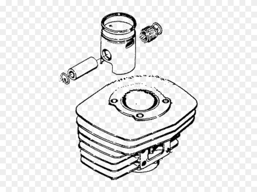 Sprocket Drawing Piston - Drawing Clipart