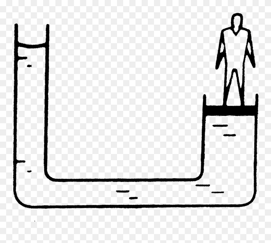 Area Of Cross Section Of The Wider Tube Shown In Figure Clipart