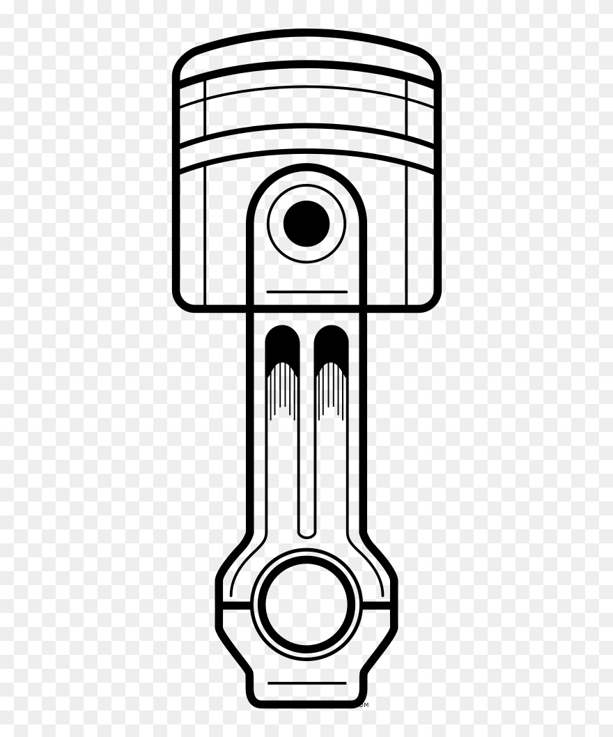 Piston Coloring Page Clipart