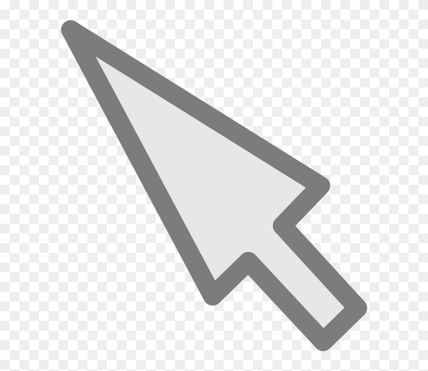 Transparent Mouse Cursor Clipart - Mouse Cursor White Background - Png Download