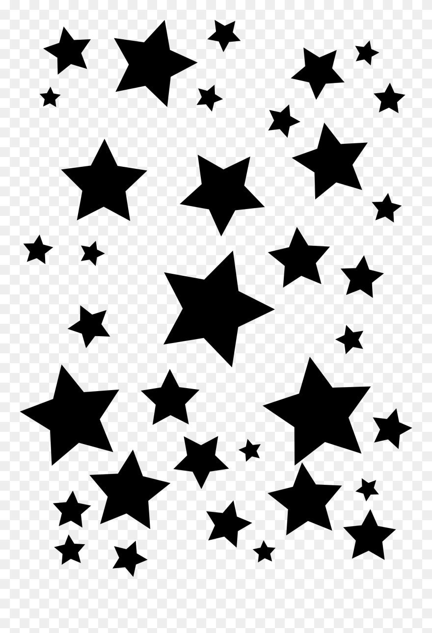 Black Star No Background Png - Black Stars Transparent Background Clipart