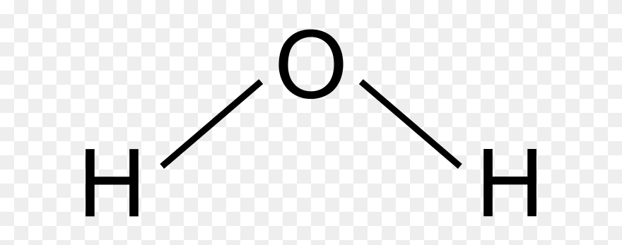 Water Molecule Structural Formula Clipart