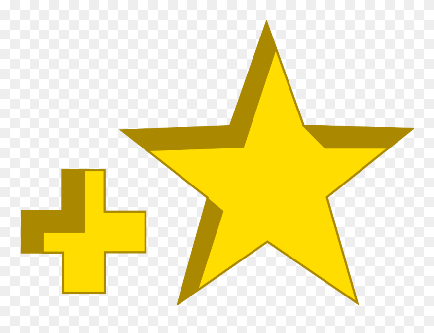 Yellow Star Plus Unboxed - Clip Art - Png Download