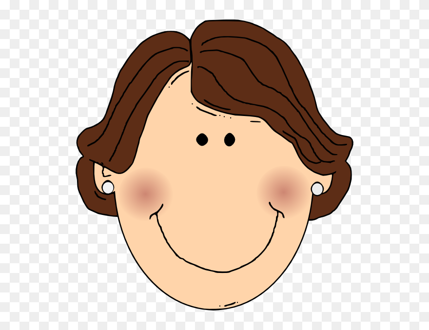 Girl With Brown Hair Clipart - Png Download