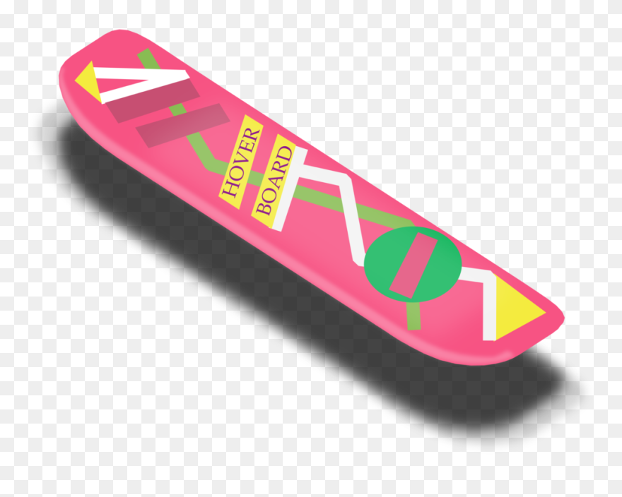 Pink,sports Equipment,magenta - Hoverboard Back To The Future Png Clipart