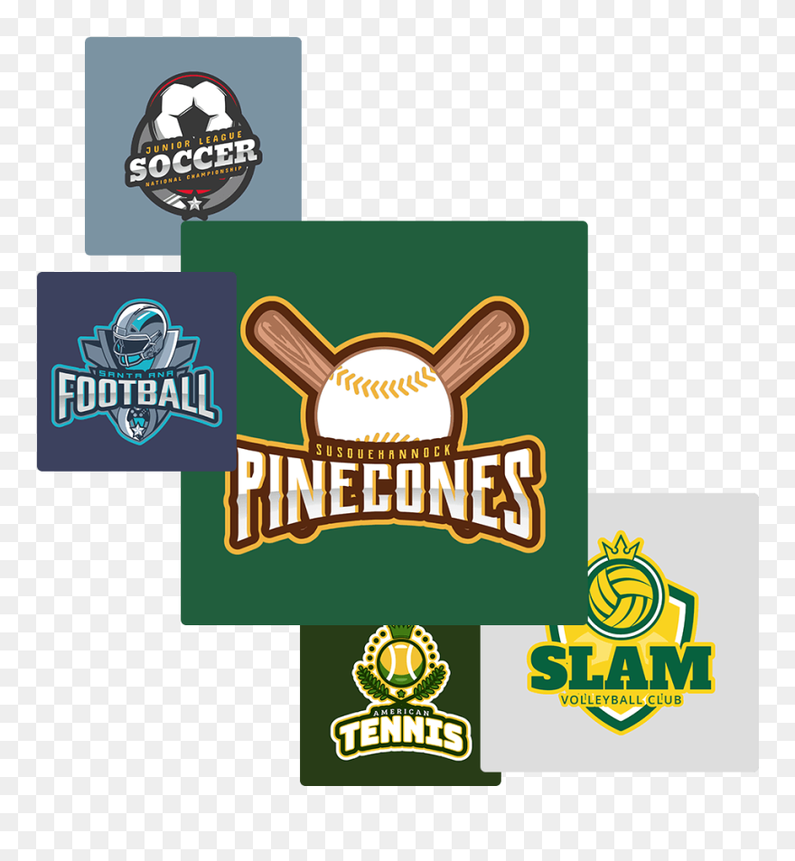 Sports Logo Templates For Different Sports Teams Clipart