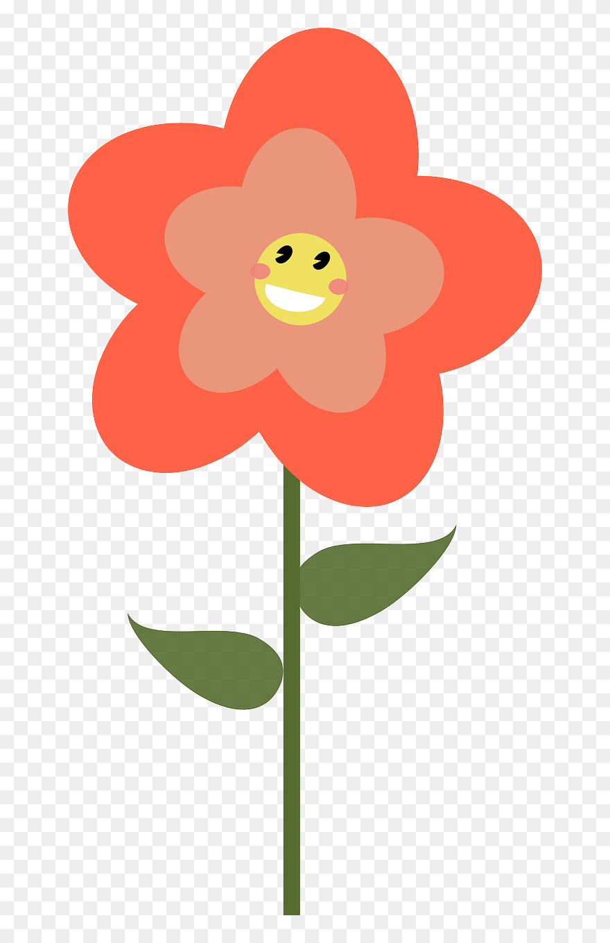 Happy Flower Spring Free Photo - Happy Flower Clipart Png Transparent Png