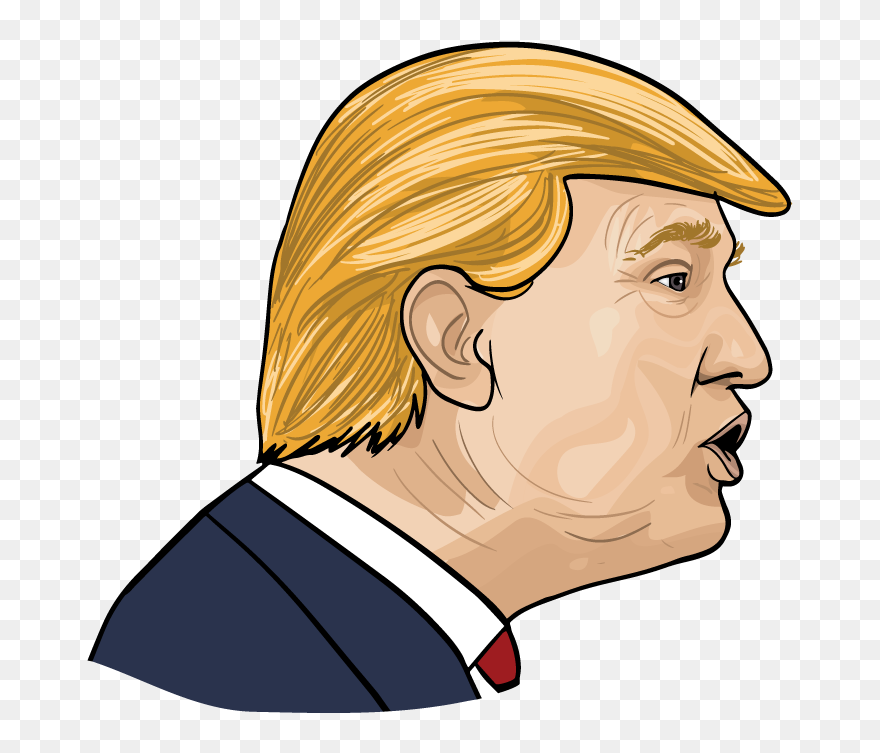 Donald Cartoon Trump Png File Hd Clipart - Donald Trump Cartoon Face Transparent Png