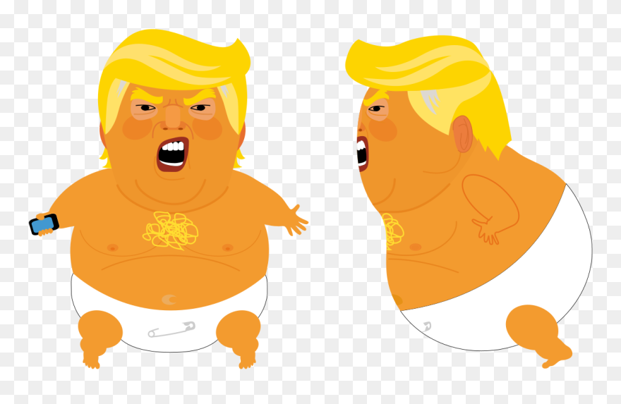 Donald Trump Baby Balloon Clipart