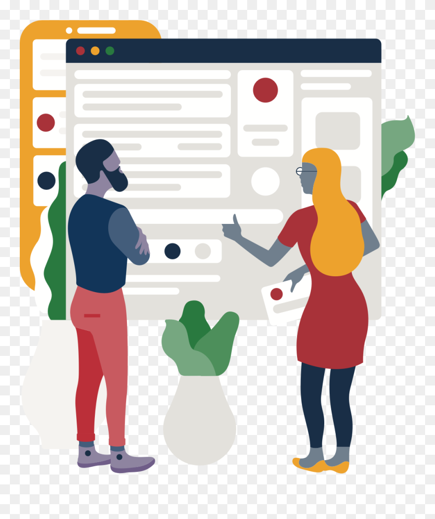 Social Stats Illustration@2x - Illustration Clipart