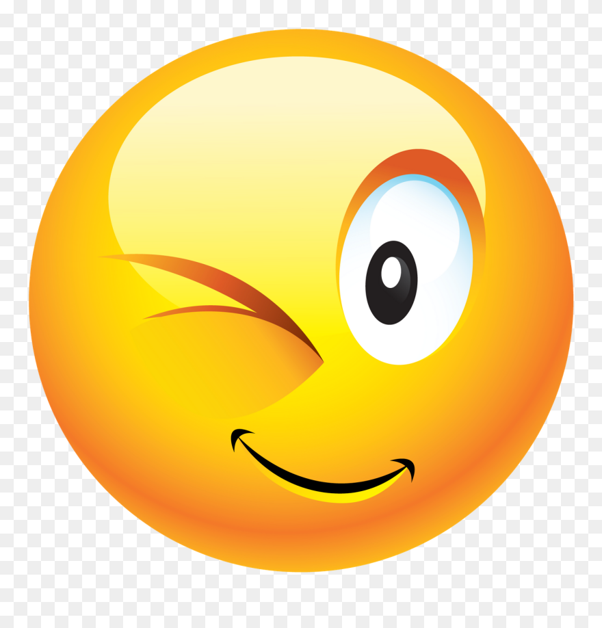 Emoticon Smiley Wink Clip Art - Emoji Dp For Whatsapp - Png Download