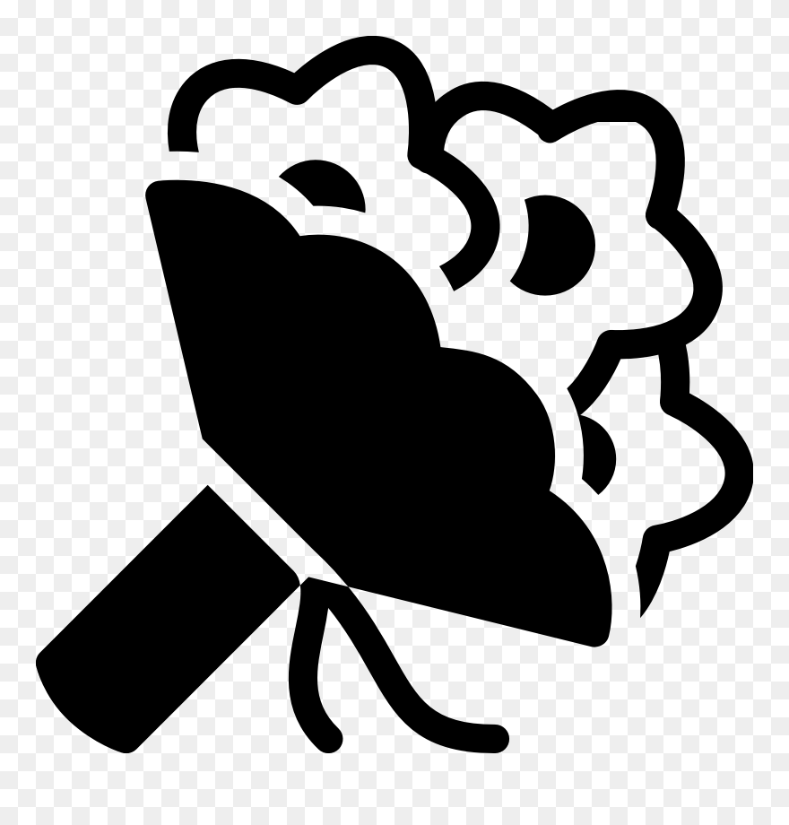 Flower Bouquet Computer Icons Wedding - Wedding Bouquet Icon Clipart