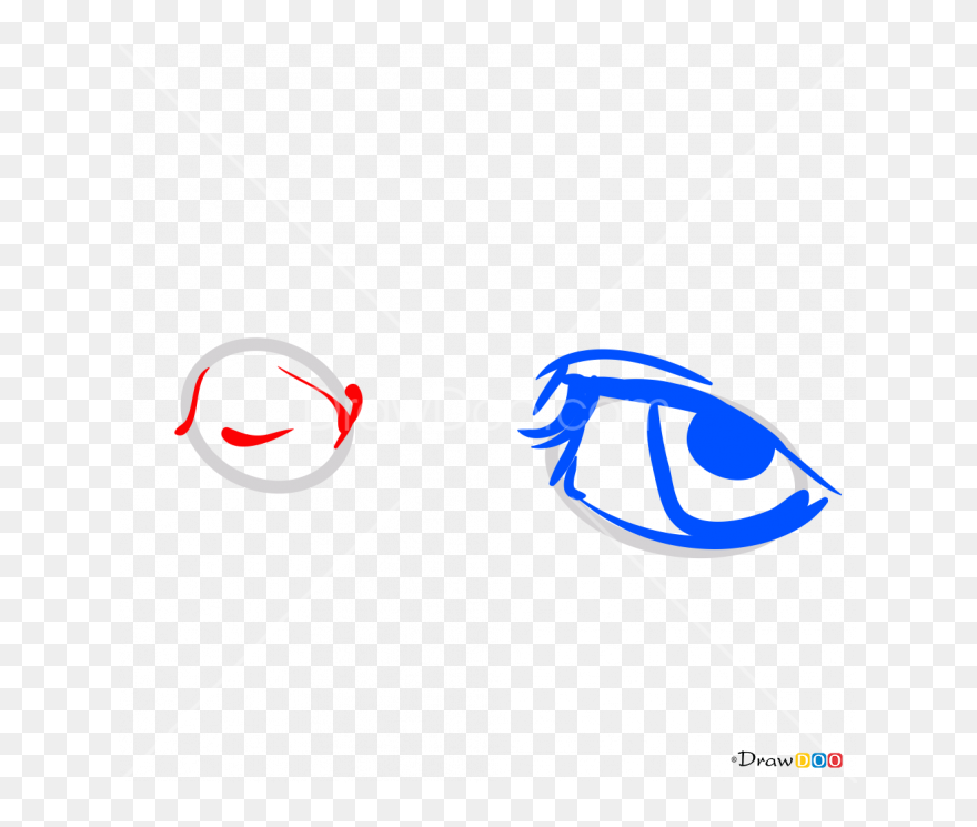 How To Draw Winking Eyes - Drawing Clipart
