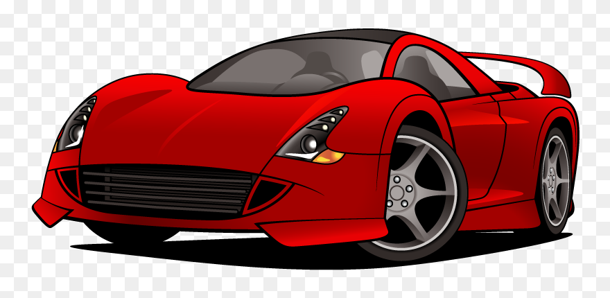 Clipart Car 2015 Mustang - Sports Car Image Cartoon - Png Download
