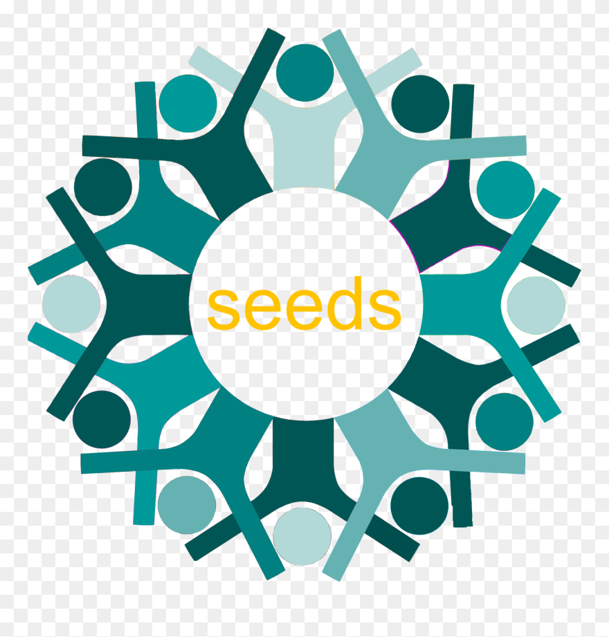 Kids Holding Hands Logo Clipart