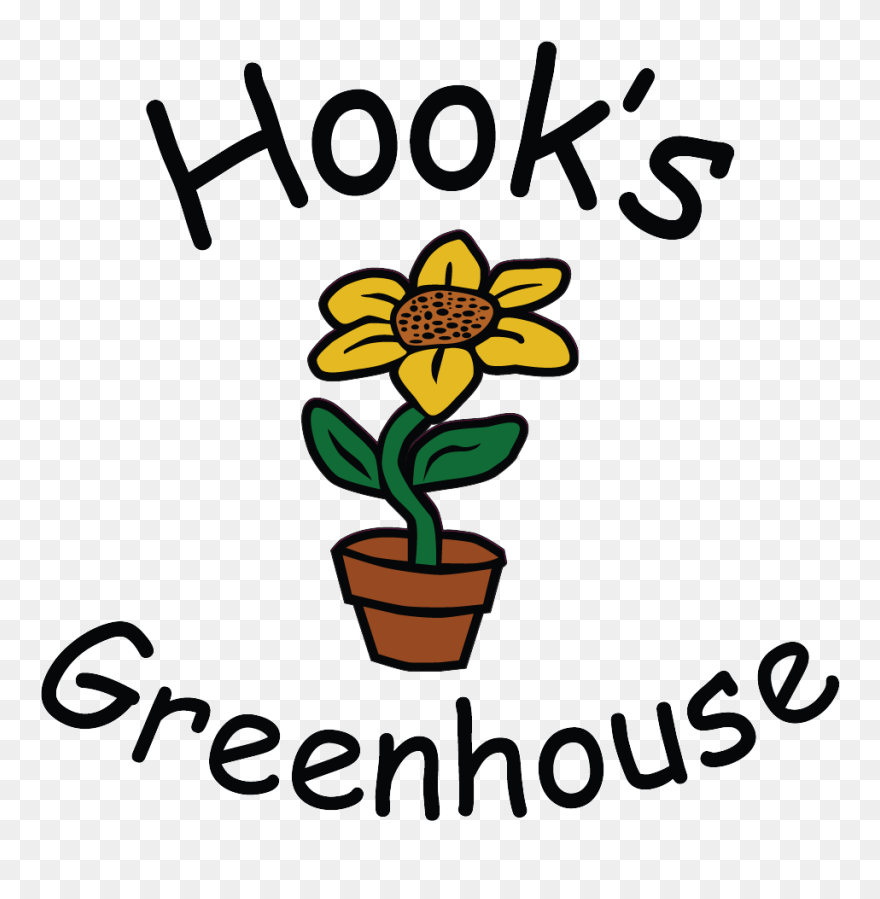 Hook"s Greenhouse Logo - Flowerpot Clipart