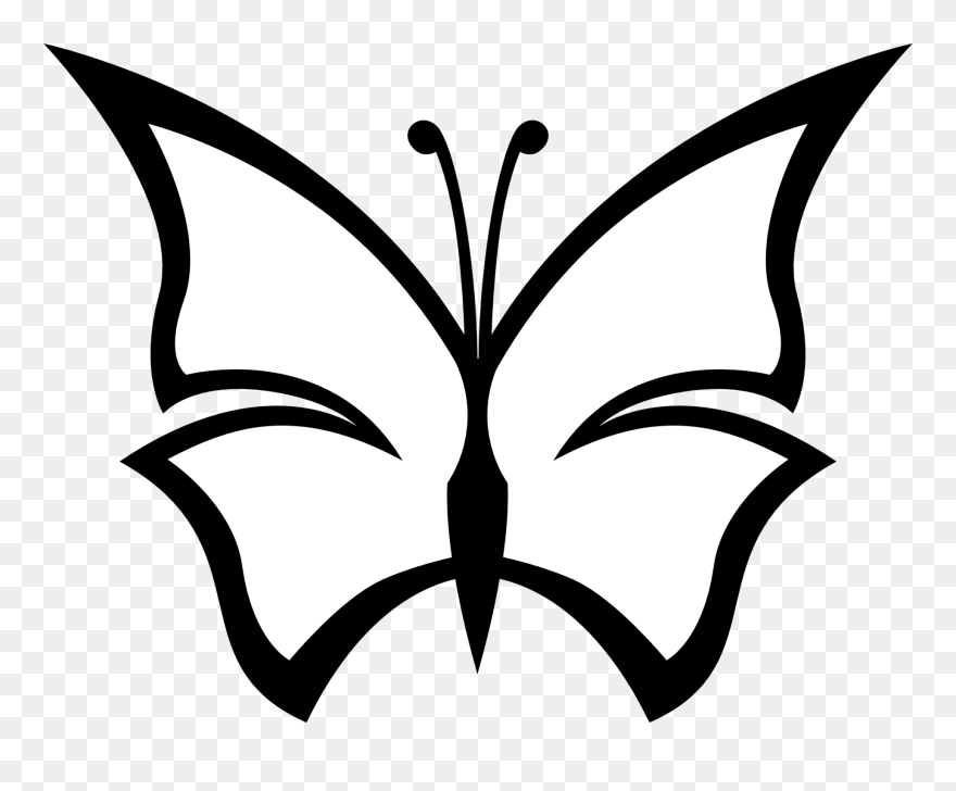 Butterfly Drawing Clipart - Butterfly Clip Art - Png Download