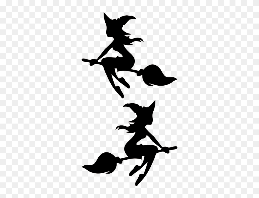 Witch"s Broom Witchcraft Witch Window - Witch On A Broom Clipart
