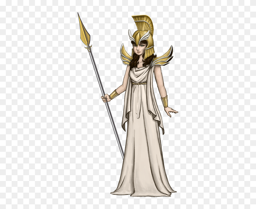 Cartoon Greek Goddess Athena Clipart