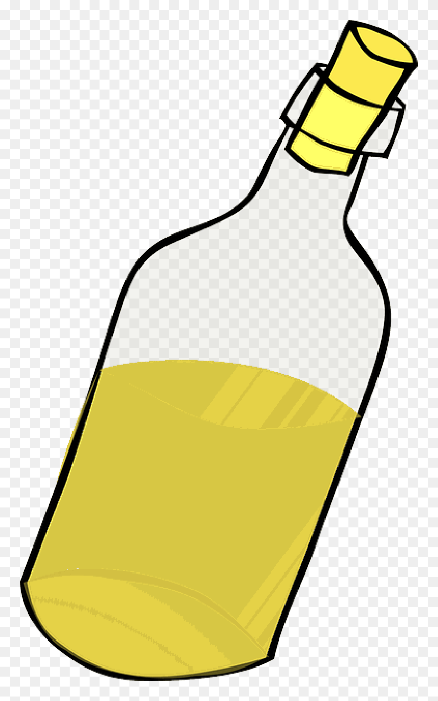Water, Sand, Glass, Wine, Drawing, Bottle, Cartoon Clipart