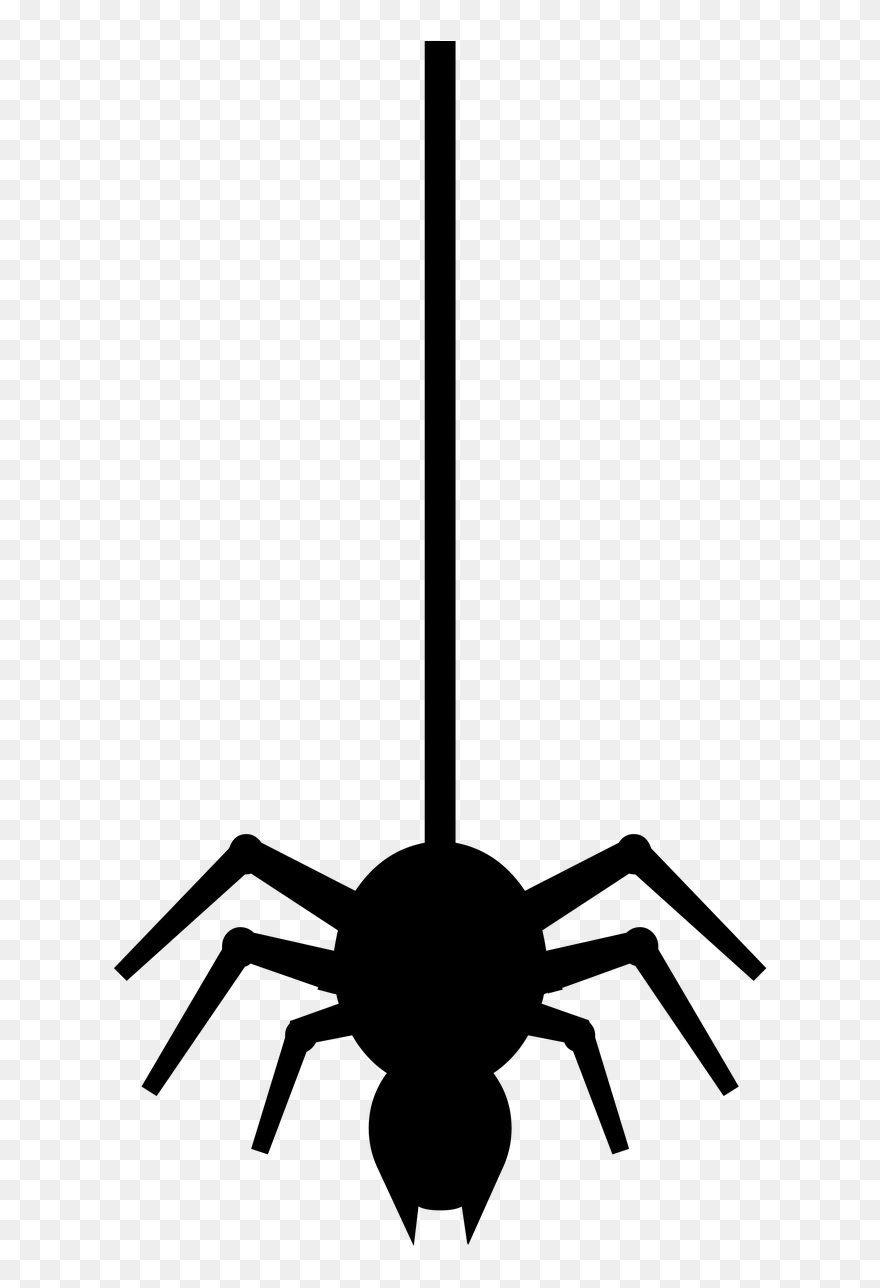 Spider Helloween Witch Free Photo - Black And White Spider Stickers Clipart