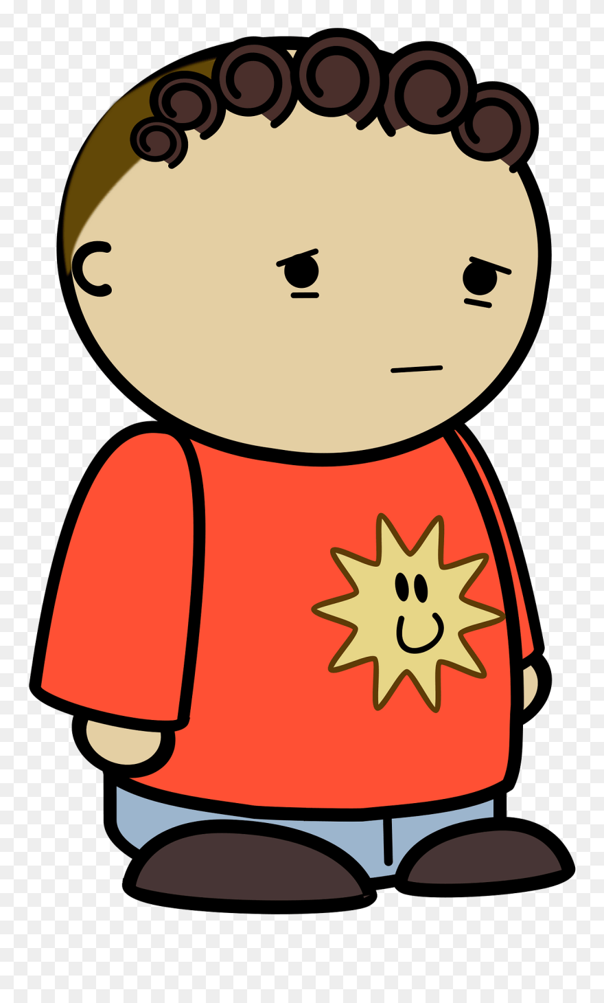Angry Kid Cartoon Transparent Clipart