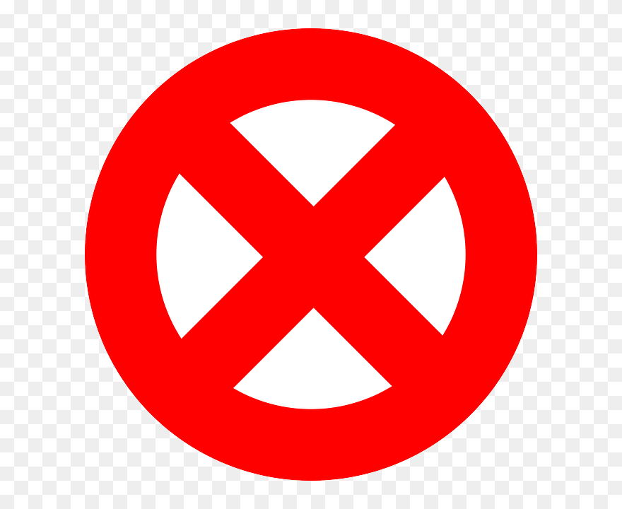 Delete, Cancel, No, Symbol, Abandon, Abort - Sign Of Prohibited Clipart