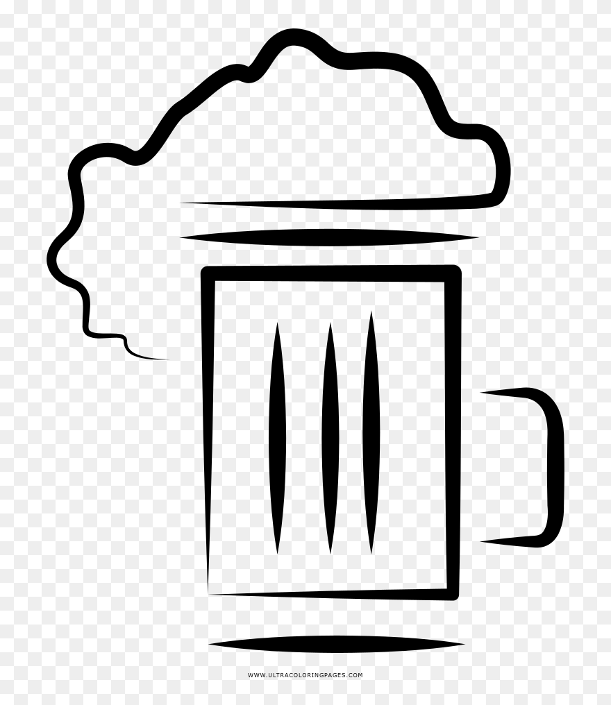 Beer Mug Coloring Page Clipart