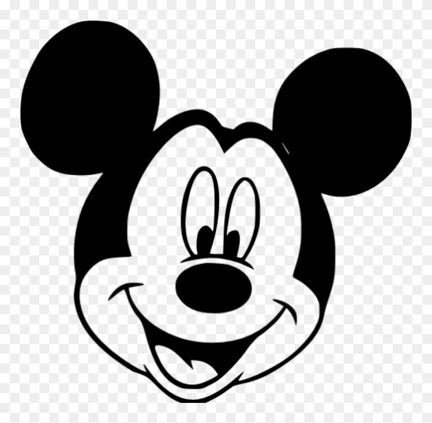 Download Mickey Mouse Head Png Image - Black And White Mickey Mouse ...