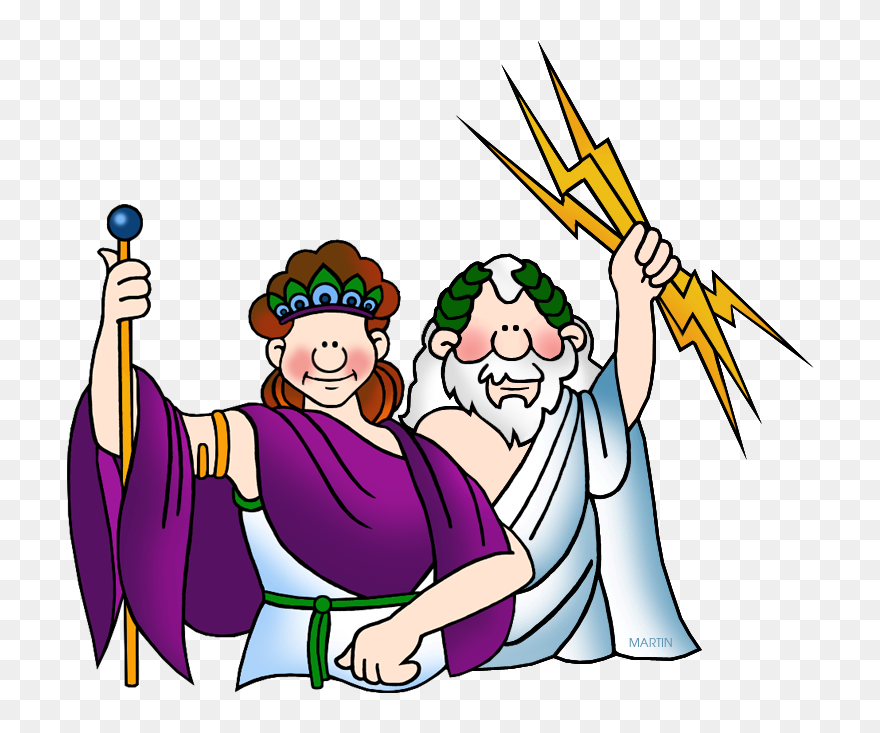 Queen Clipart Hera - Jupiter Roman God Cartoon - Png Download