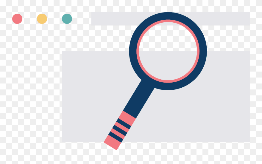 Visibility Magnifying Glass - Circle Clipart