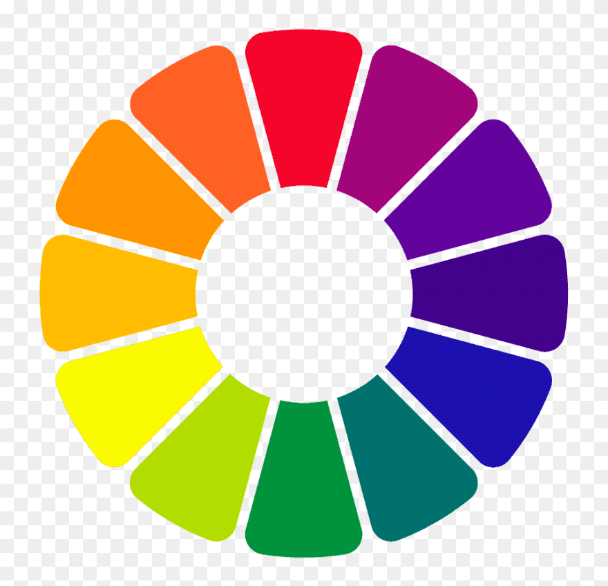 Happy Beans Design Color Wheel - Help Is Found In The Lord Clipart