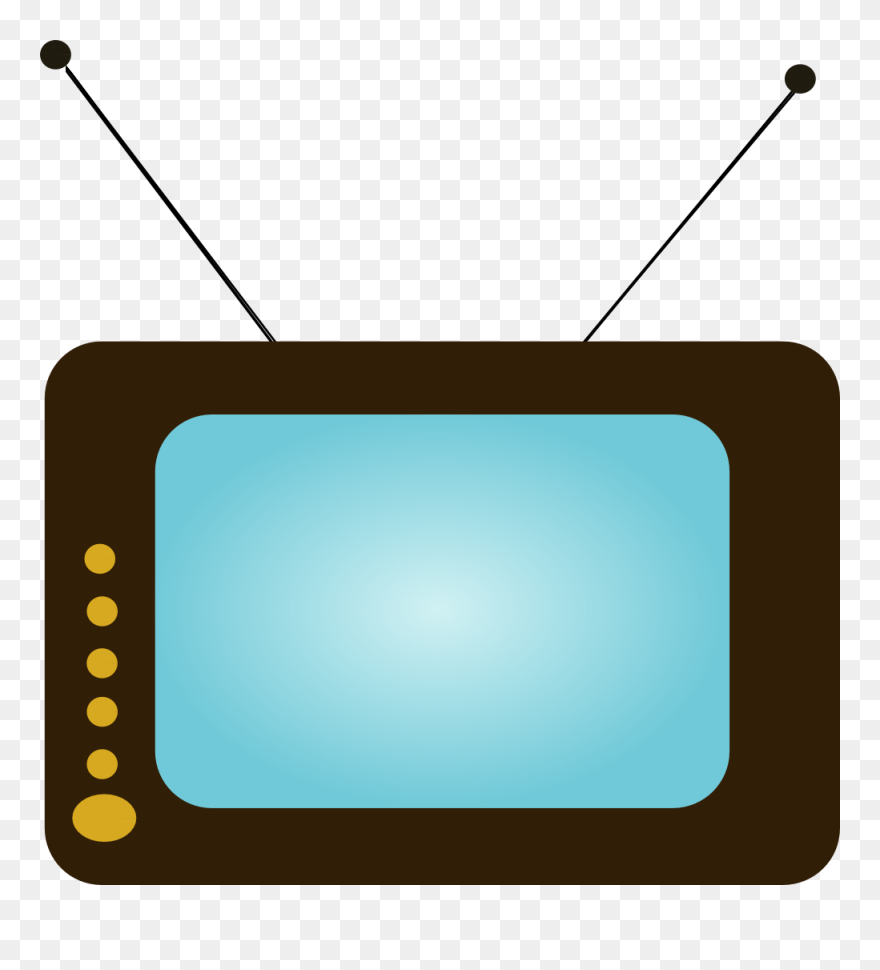 Television Remote Controls Clip Art - Tv Set - Png Download