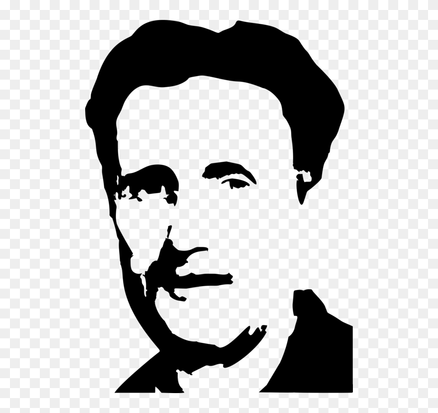 Human Behavior,art,silhouette - George Orwell 1984 Png Clipart