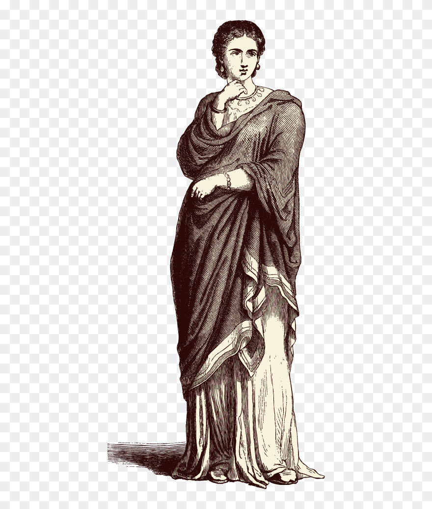 Ancient Drawing Clip Art - Ancient Rome Woman Png Transparent Png