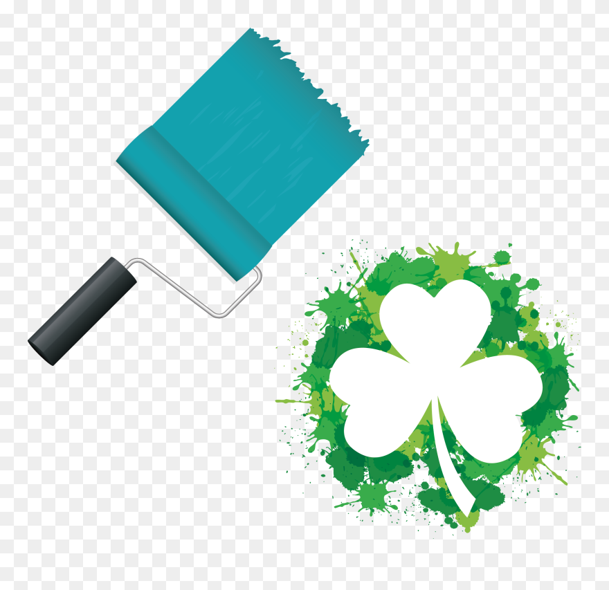 Shamrock Saint Patricks Day Free Content Clip Art - Clip Art Shamrock Border - Png Download