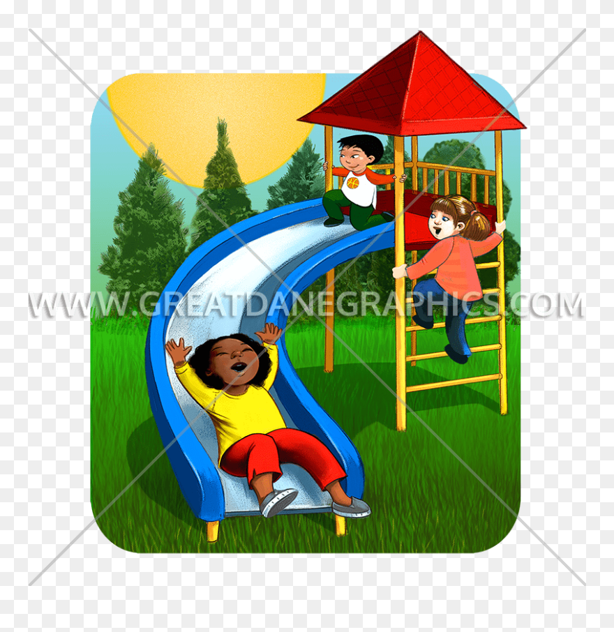 Outside Clipart Playground - Playground Slide - Png Download