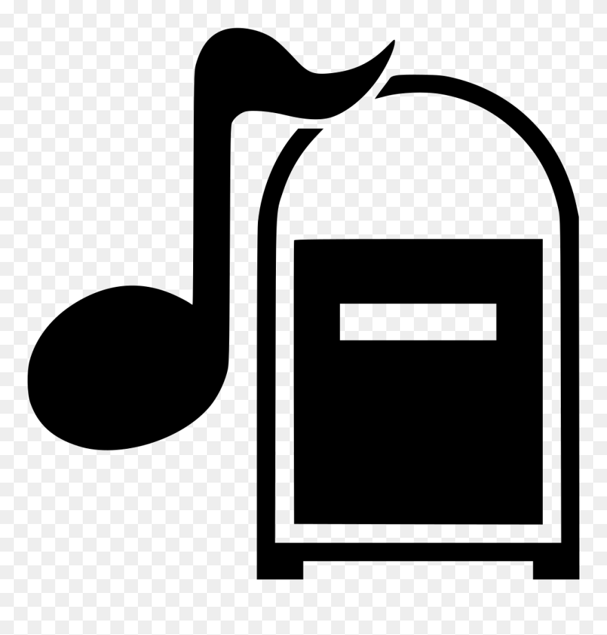 Juke Box - Transparent Music Box Icon Clipart
