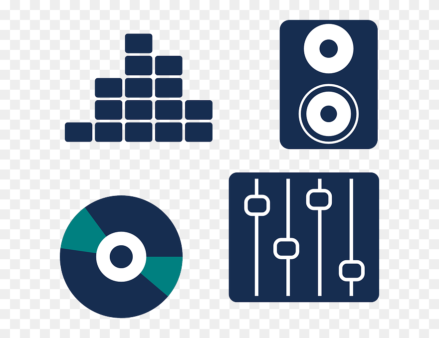 Vinyl, Equalizer, Speaker, Music, Sound, Audio - Ecualizador Vector Png Clipart