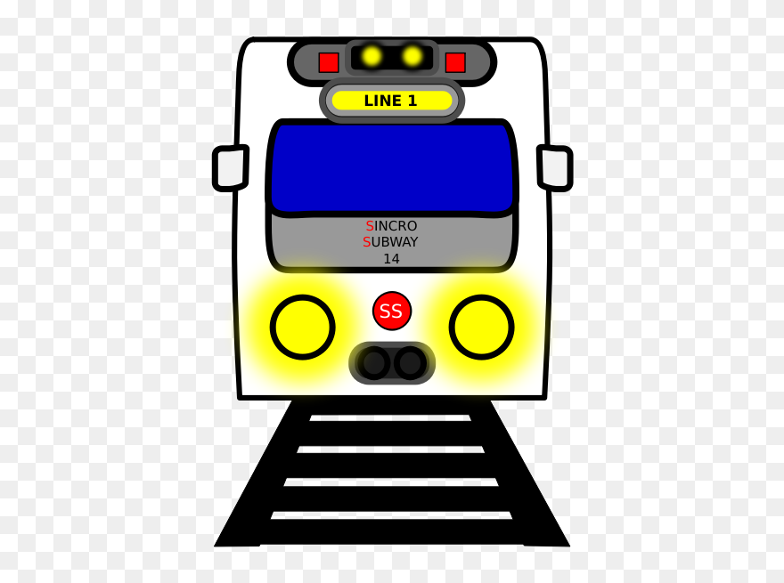 Subway Line Train - Cartoon Subway Clipart